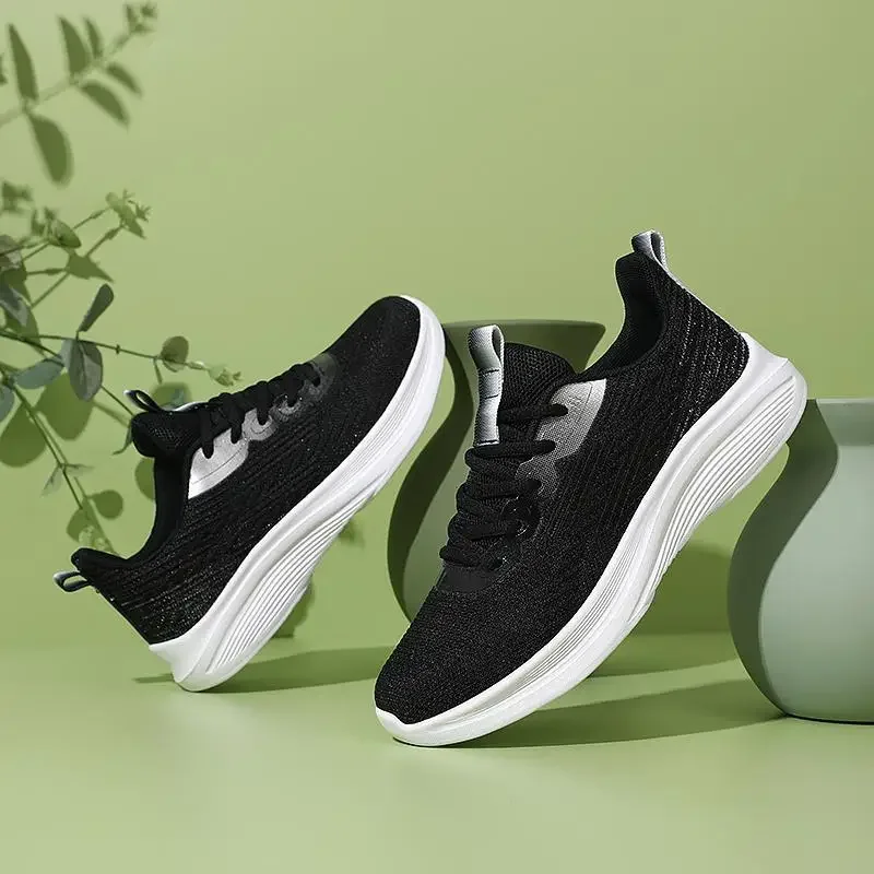 Sneaker Women's Jogging Shoes Summer New Tenis Women's Breathable Shoes Silver Gray Retro Daddy