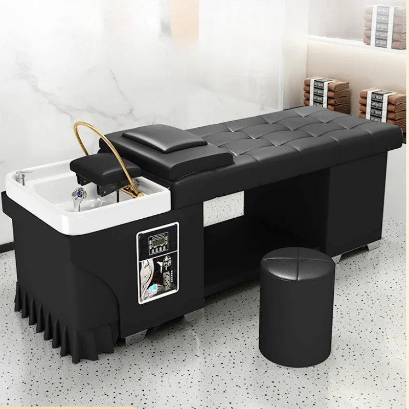 

Hair Salon Chair Professional Hairdressing Shampoo Tray Cosmetic Bowl Wash Fumigate Machine Barber Massage Krzesla Sink Washing