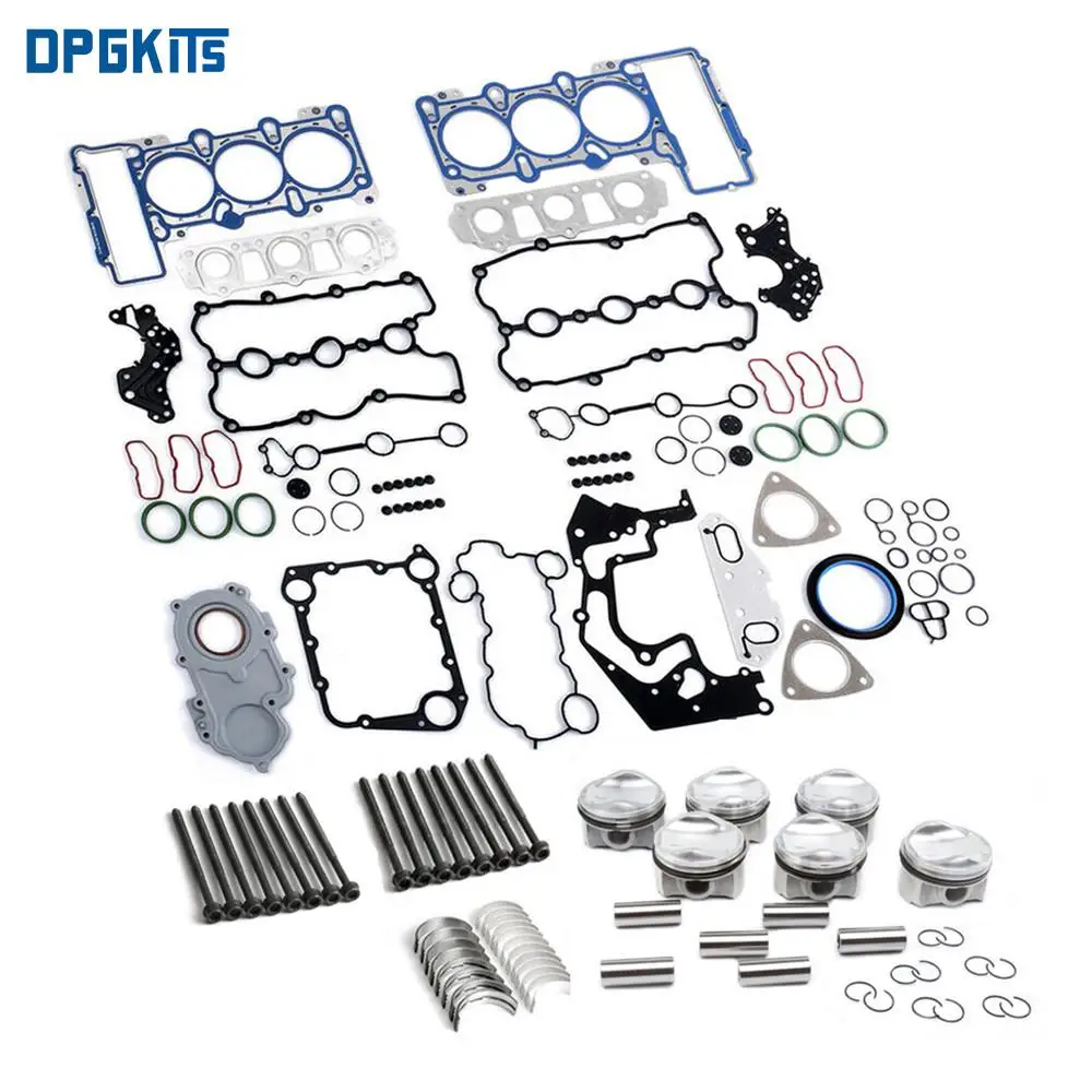 

Engine Pistons Gaskets Overhaul Rebuild Kit 06E103149AG 06E105561AC 06E103153E For Audi A5 A6 A7 A8 S4 S5 Q5 Q7 3.0 TFSI