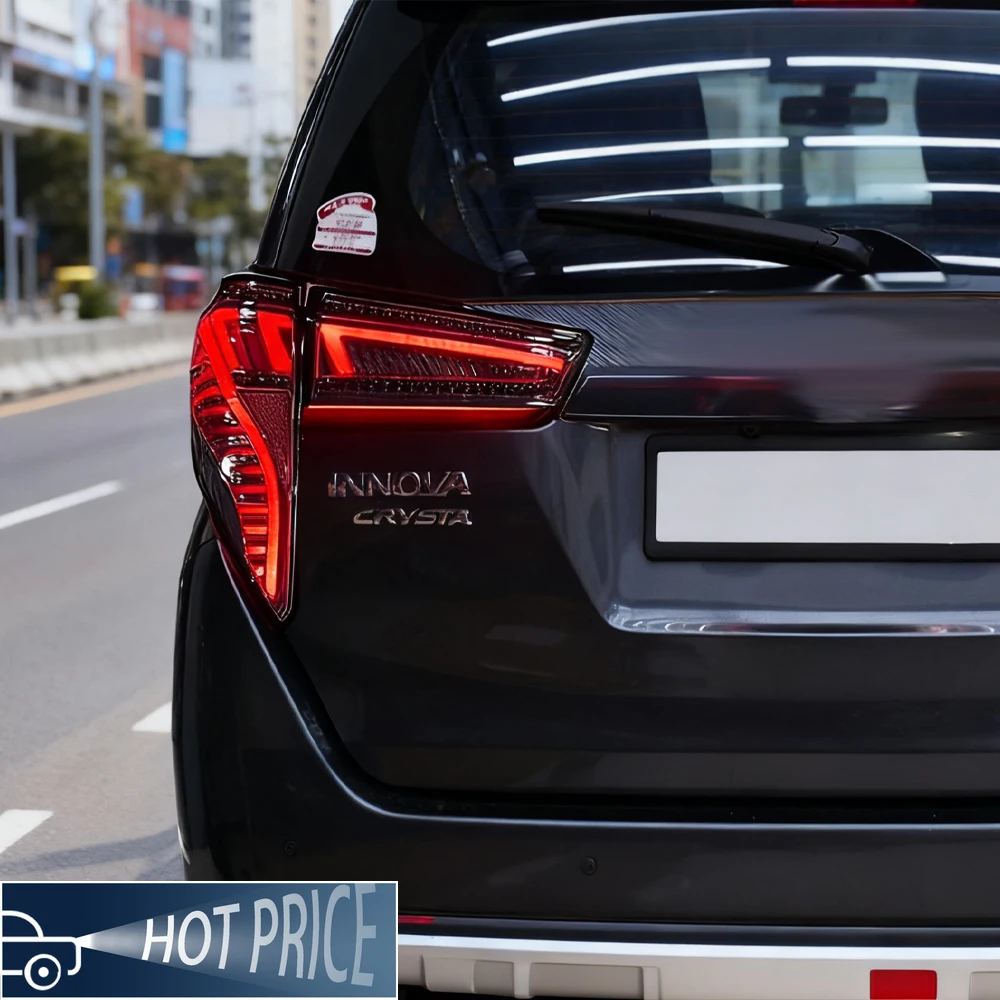 For Toyota Innova 2016-2020 LED tail light assembly upgrade, new full-width tail lights, car tools and accessories