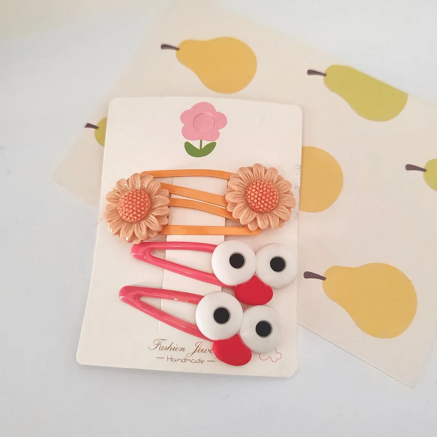 4pc Nette Blume BB Haar Seite Clips Haarnadel Krabbe für Mädchen Frauen Haar Zubehör Kopfbedeckung Ornament