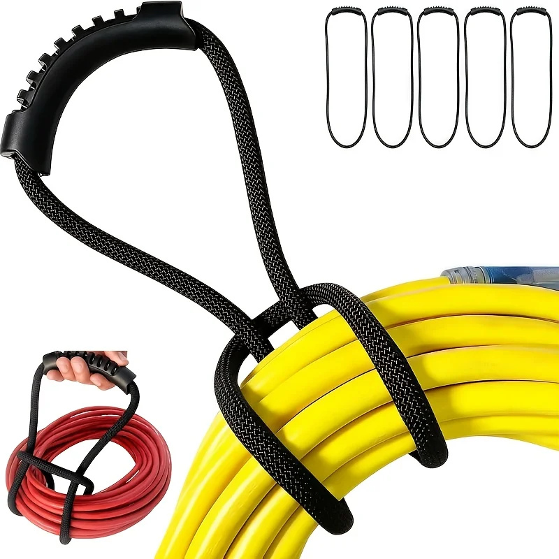 5pcs multifunctional storage strap, heavy-duty nylon storage rope, storage strap, with handle extension cord and hose organizer