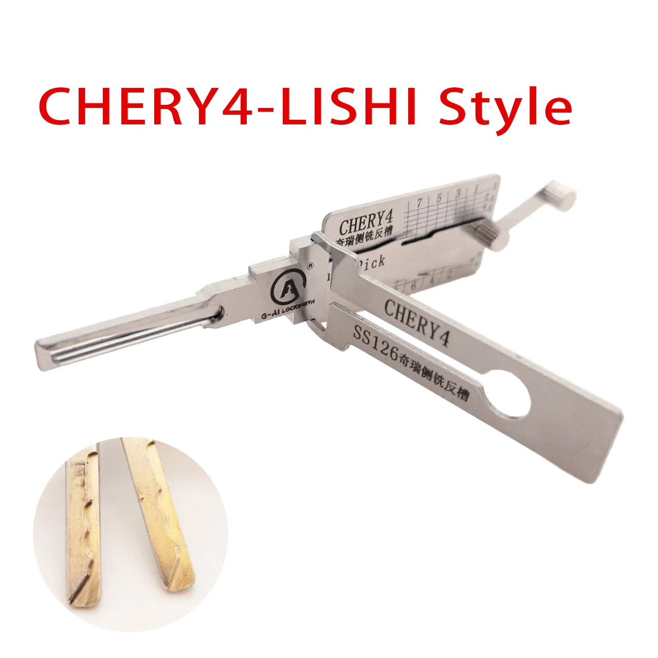 Herramienta de Cerrajería Decodificadora CHERY4 LISHI 2 en 1 para CHERY New JETOUR T2 Freer Exeed Tex Exeed Lx