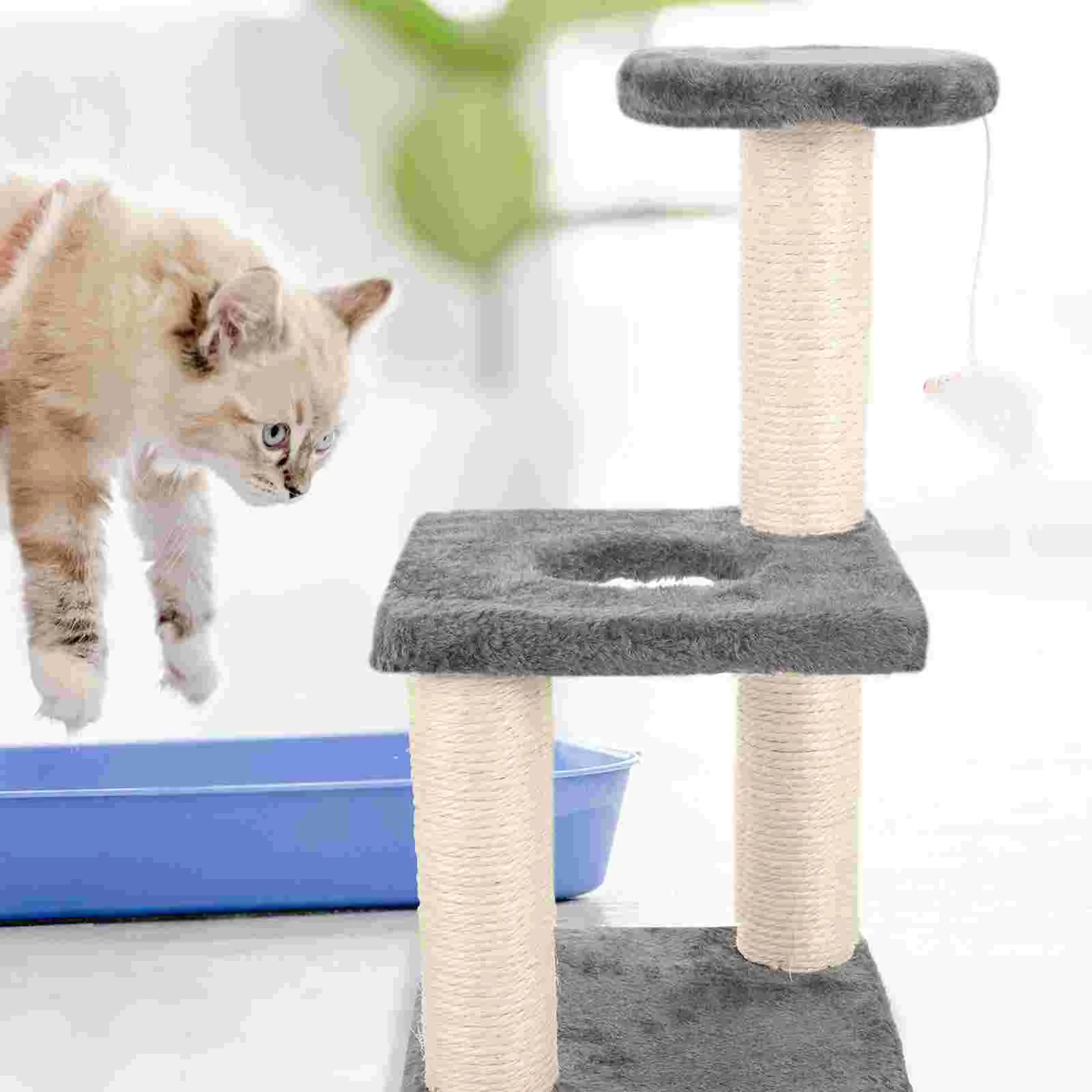 Cat Climbing Frame Vertical Scratcher Adorable Scratching Post Kitten Decorative Supplies Paper Tube Pet