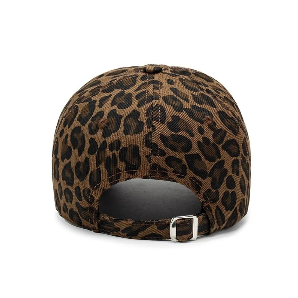 Mode-Accessoire, Retro-Hut mit Leopardenmuster, verstellbarer Riemen, atmungsaktive Baseballkappe, Sonnenhut für Männer und Frauen – Detail 5