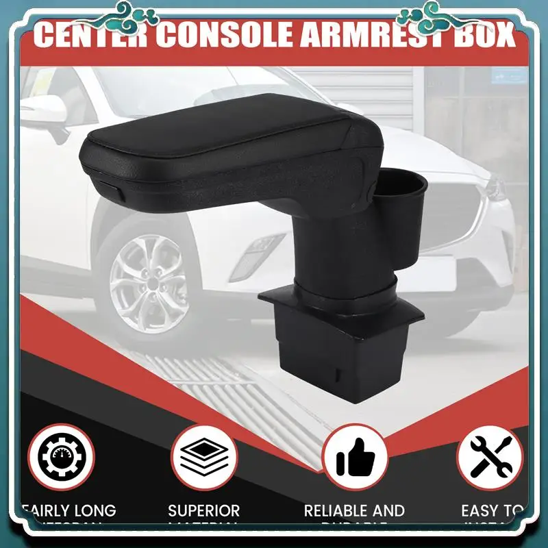

Premium Car Central Armrest Box Punch-Free Central Console Armrest Box Storage Box For Mazda CX-3 2015-2018 Mazda 2 2020-2021