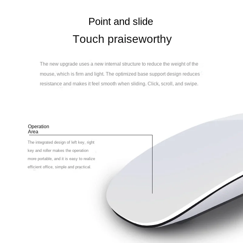 Xiaomi Laptop Accessories Mouse Ergonomic Touch Remote Control Bluetooth Mouse Suitable for Office Muting Fashion Mijia Mouse