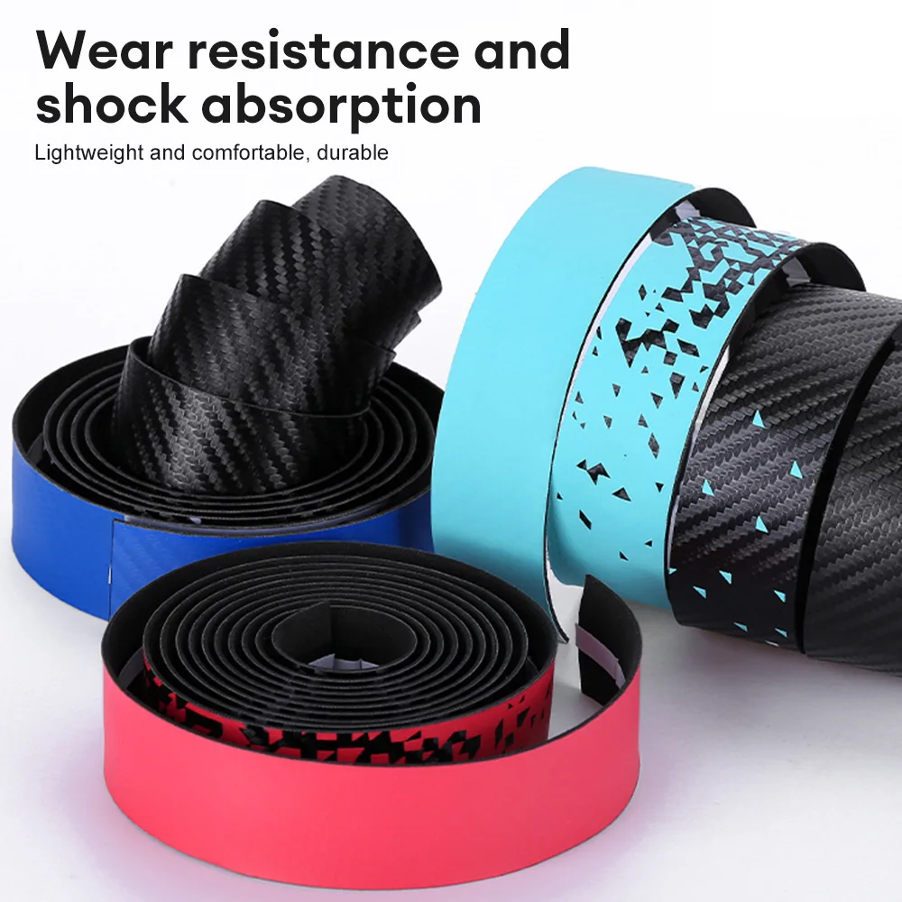 Road Bike Bar Tape Colorful Gradient Color Handlebars Tapes EVA/PU Soft Anti-Vibration Wrap Tape Durable Bar Bartape