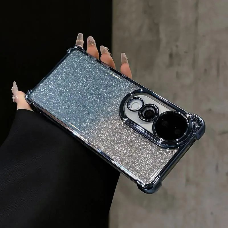 Shockproof Phone Case For Vivo V40 Case Silicone Glitter Cover For Vivo V40 V30 V29E V29 Lite V27 pro Y78 Y16 4G Bling Case V 40
