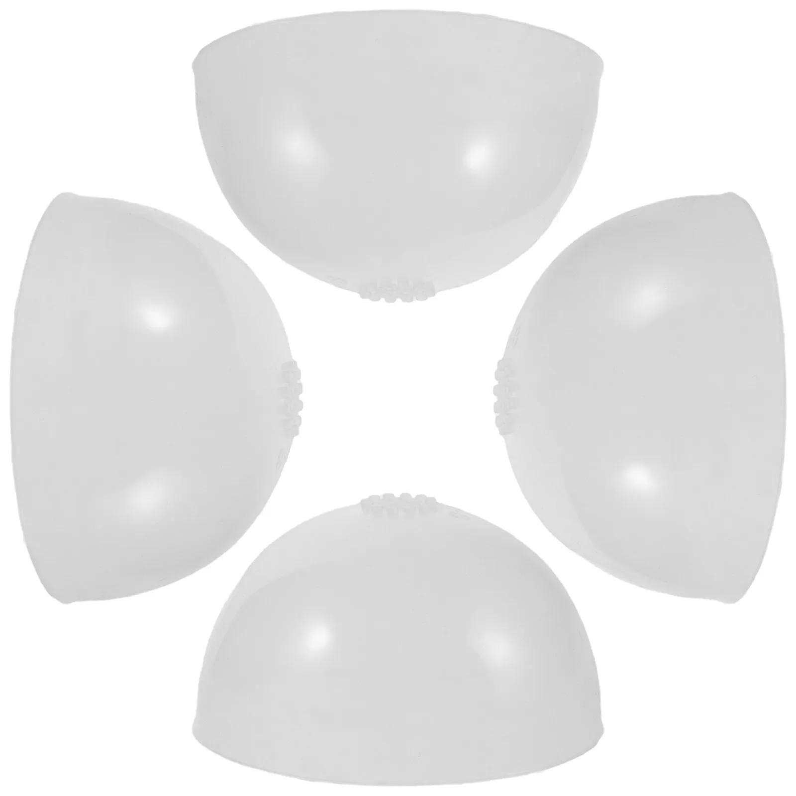 

Набор из 4 прозрачных силиконовых колпачков-фиксаторов для волос, нескользящие, для обхвата головы 18-19 см, для рукоделия, прозрачные колпачки