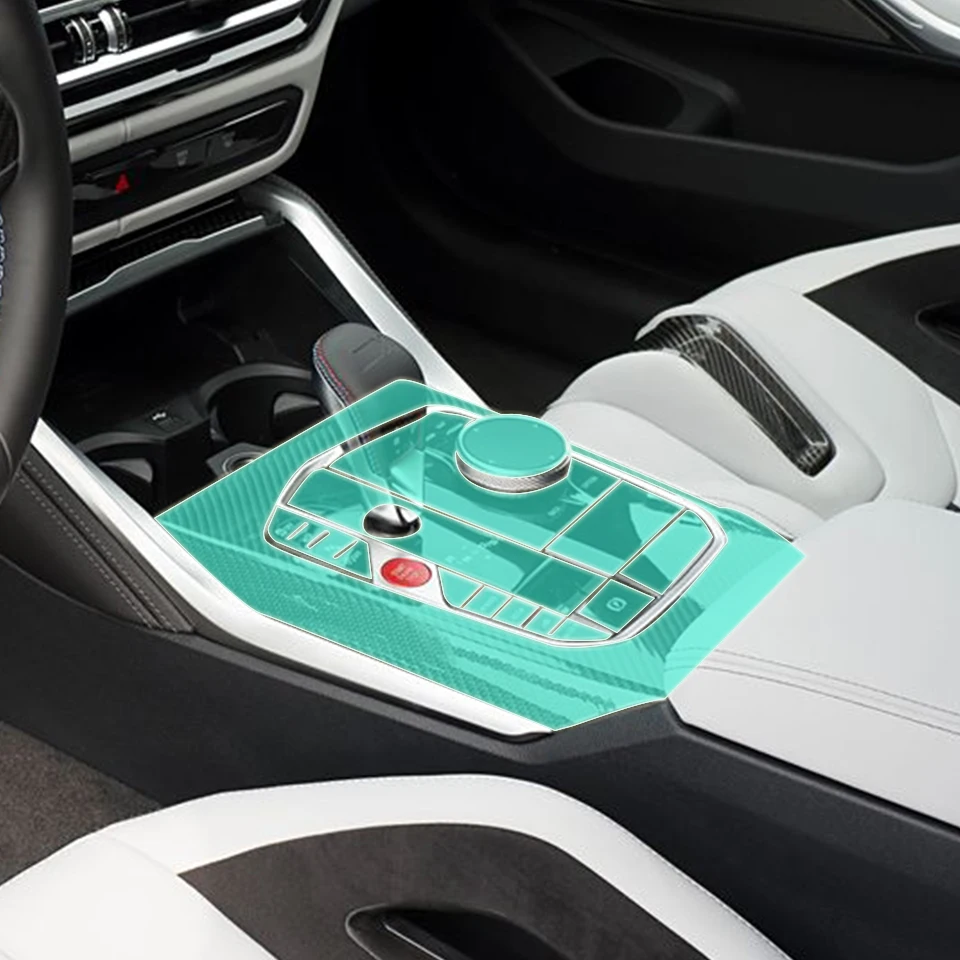 

For BMW M3 G80 2021-2022 Pre cutting Car Interior PPF Paint protection Film TPU Gear Panel Anti-Scratch Decoration Sticker Matte