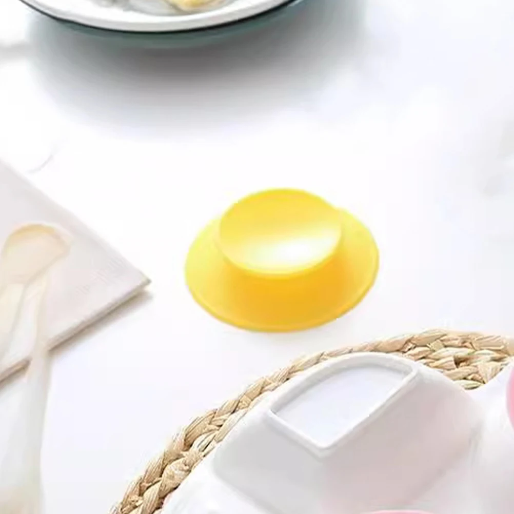 

4pcs Silicone Baby Pads Toddler Plate Bowl Fixing Pad Reusable Suction Plates Bowl Suckers Dish Sucker Pads Infant Tableware