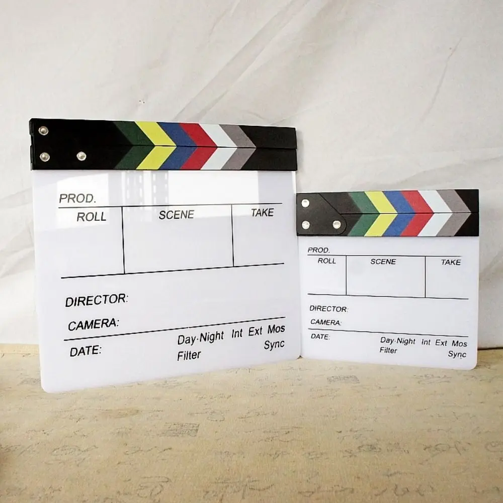 

Acrylic Regisseur Scene Clapperboard Photography Ornaments Regisseur Board Regisseur Clapping Board Prop Creative