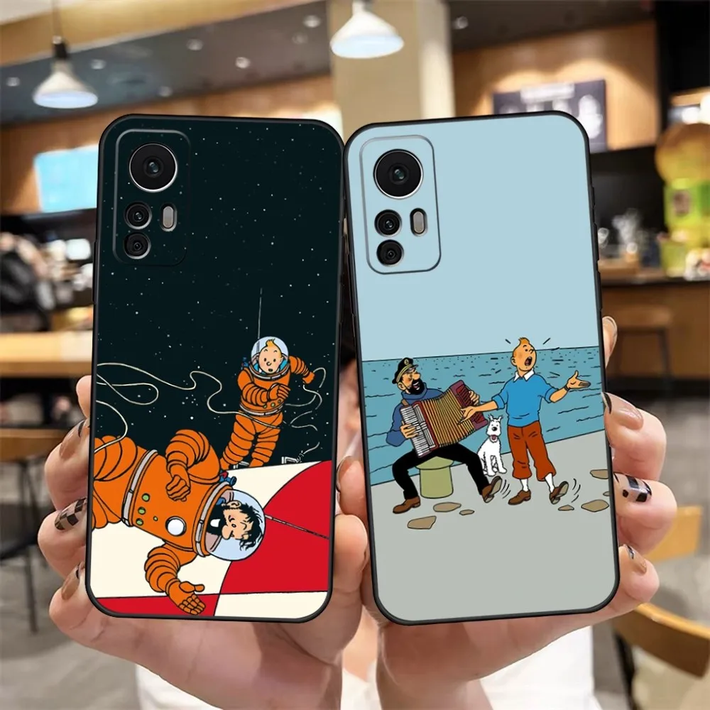 The Adventures of Tintin Phone Case Shell for Xiaomi Redmi Note 14 13 10 12 Pro POCO F4 F5 X5 Pro 12 13 11T Lite Ultra Cover