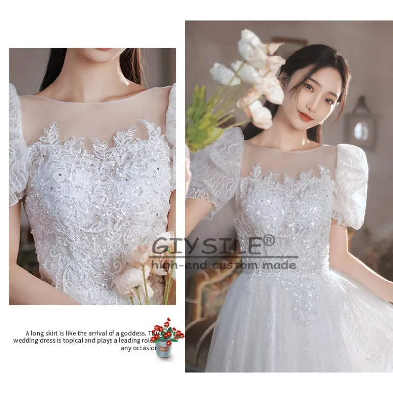 GIYSILE vestido de noche blanco femenino 2025 nueva primavera banquete temperamento princesa falda esponjosa atmósfera digna vestidos de fiesta