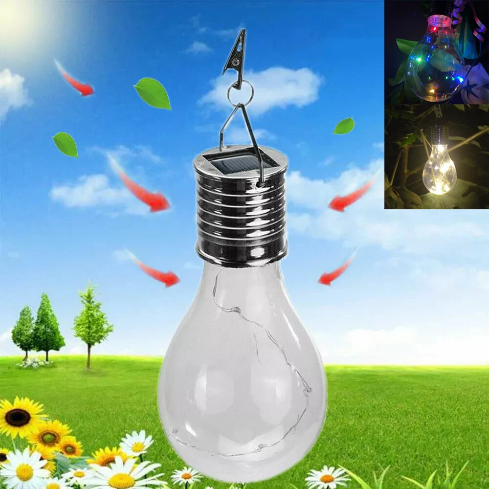 Hanging Outdoor Solar Lights With Clip Led Waterproof Light Colorful Lamp From Exterior Garden Fountain Lighting For Decoration