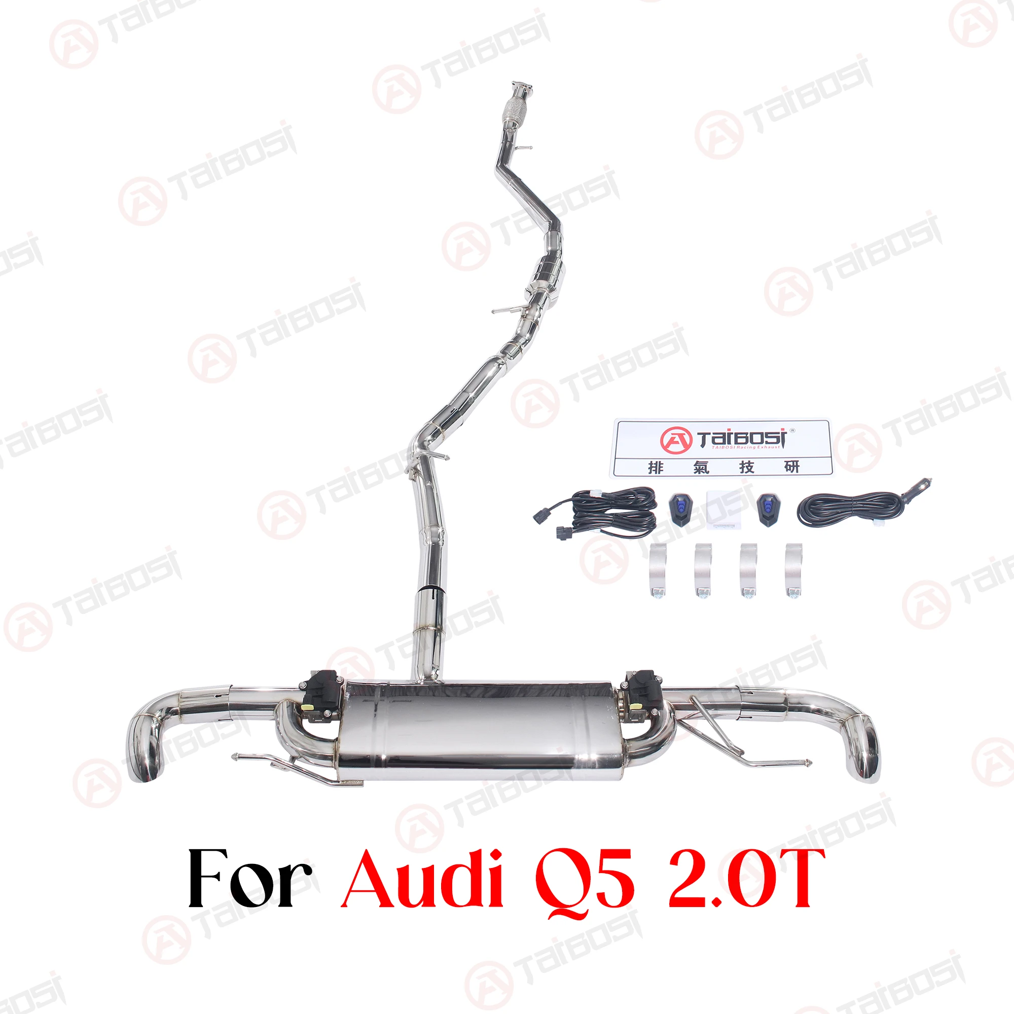 

Taibosi For Audi Q5 2.0T 2014-2018 Car Polishing process Catback Exhaust Escape System High Performance Electric Valve Muffler