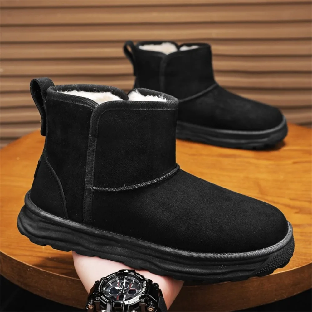 New Arrival Genuine Leather Australia Classic men Snow Boots men's Cow Leather Ankle Boots Plus Size Winter men Shoes