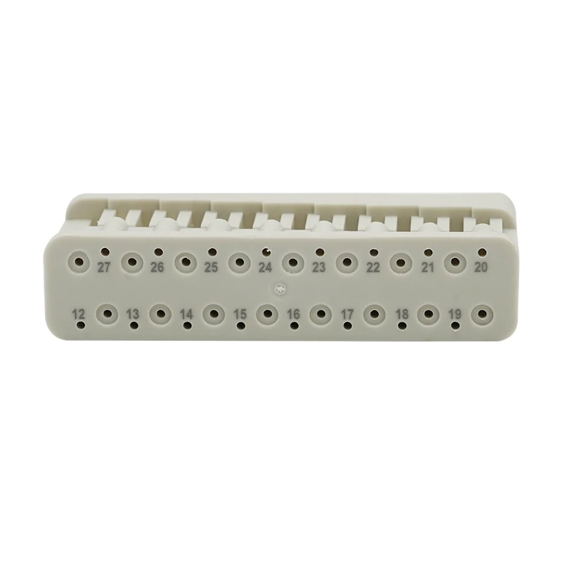 Dental Mini Endodontic File Measuring Block Holder Plastic Endo Files Ruler Organizer Dentist Instrument