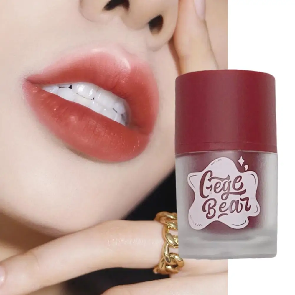 Velvet Matte Lip Glaze Cream Sexy Red Lip Tint idratante Gloss trucco Waterproof Lip Long Korean Cosmetics Lasting G0Y9