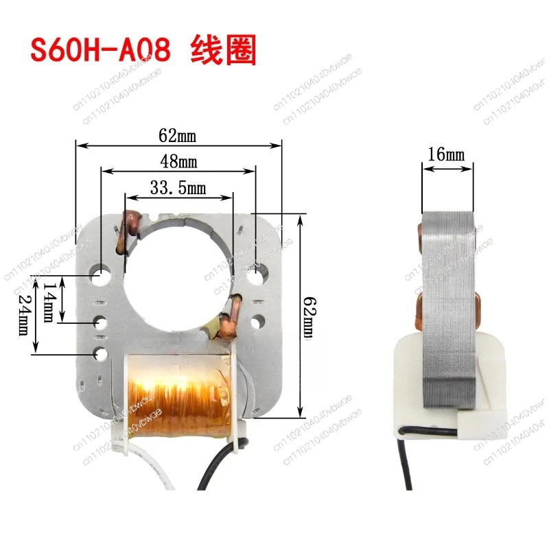 فرن بخاري، مقلاة هوائية، موقد مموج خفيف، وعاء ساخن كهربائي، آلة قلي التحريك 6216 ملف المحرك 220 فولت لف مع سلك الصمامات #1