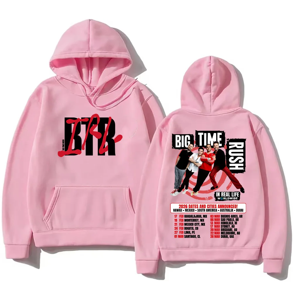 بلوفرات راش كبيرة الوقت BTR في الحياة الحقيقية في جميع أنحاء العالم 2026 جولة هوديس خريف جديد النساء الرجال طويلة الأكمام البلوز شارع العليا هودي