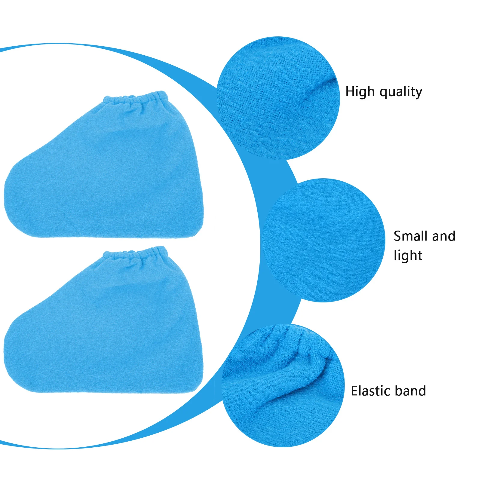 

1Pair Foot Paraffin Wax Therapy Soft Comfortable Fit Lightweight Portable Moisturizing Skin Treatment Wrap for Spa