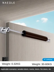 Warehouse Pneumatic Door Closer Simple Household Fireproof Automatic Door Closer Pneumatic Buffer Positioning Safety Door Closer