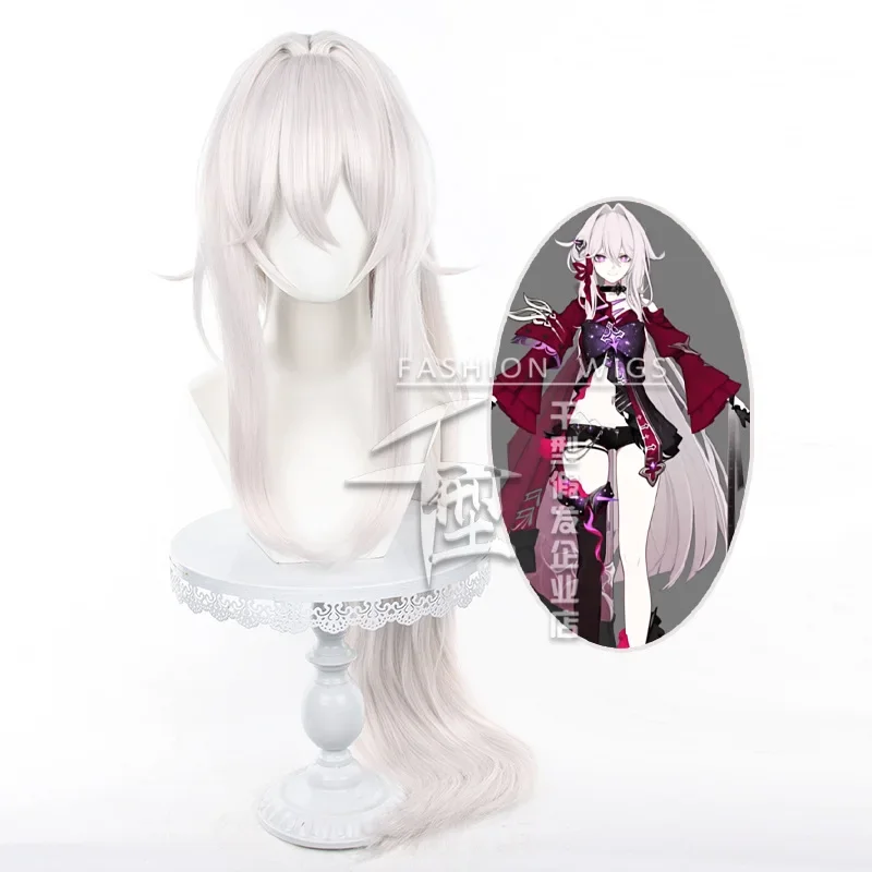 Thelema Wig Game Honkai Impact 3 Cosplay resistente al calore capelli sintetici lunghi parrucche rosa bianche parrucche Costume di Halloween per feste