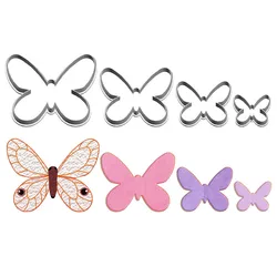 Four Specifications Cartoon Insect Rose Crystal Eye Butterfly,Plastics Mould,Cake Fondant Tool,Cookie Sushi and Fruits Cutters