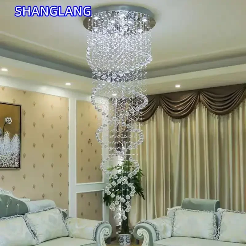 Modern LED Pendant Chandeliers Fixture for Villa Bedroom Vanity Hanging Lamp Luxury Hotel Staircase Home Decor Ceiling Light