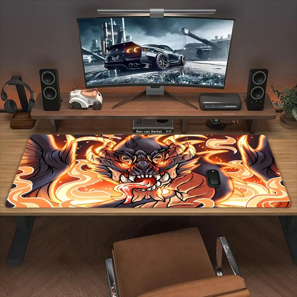 Mysterious Mythical Beast Pattern Mouse Pad Desk Mat office mat pc accessories Keyboard Extended pad Gaming mats magic playmat