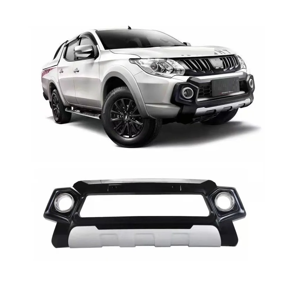 Exterior Auto Front Bumper Fit For Mistubisi Triton L200 2015 2016 2017 2018 Pickup Car Parts Auto Accessories