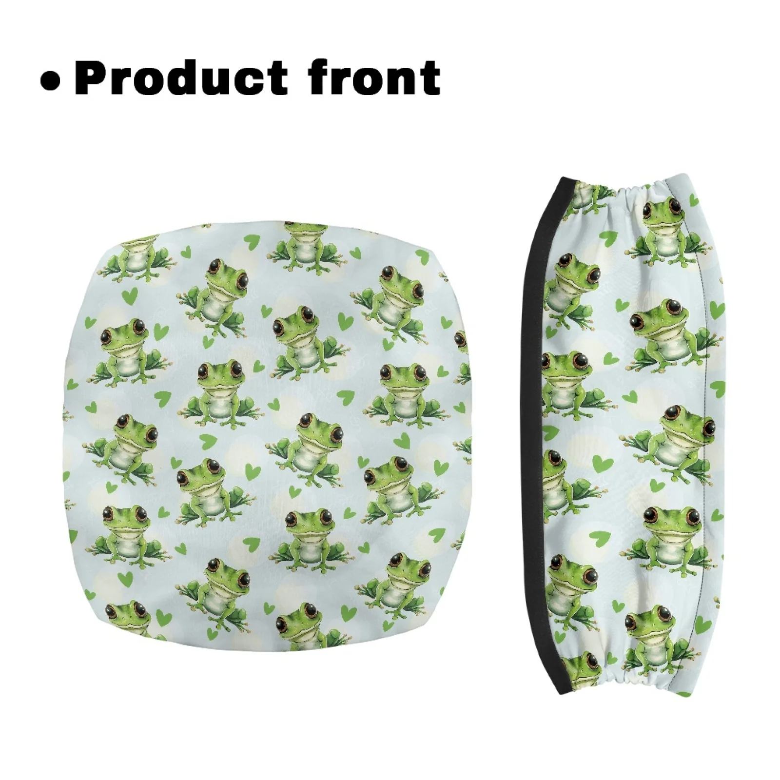 Coloranimal Removable and Washable Adjustable 2 Pieces Set Walker Seat Cushion for Womens for Outdoor Frog Pattern