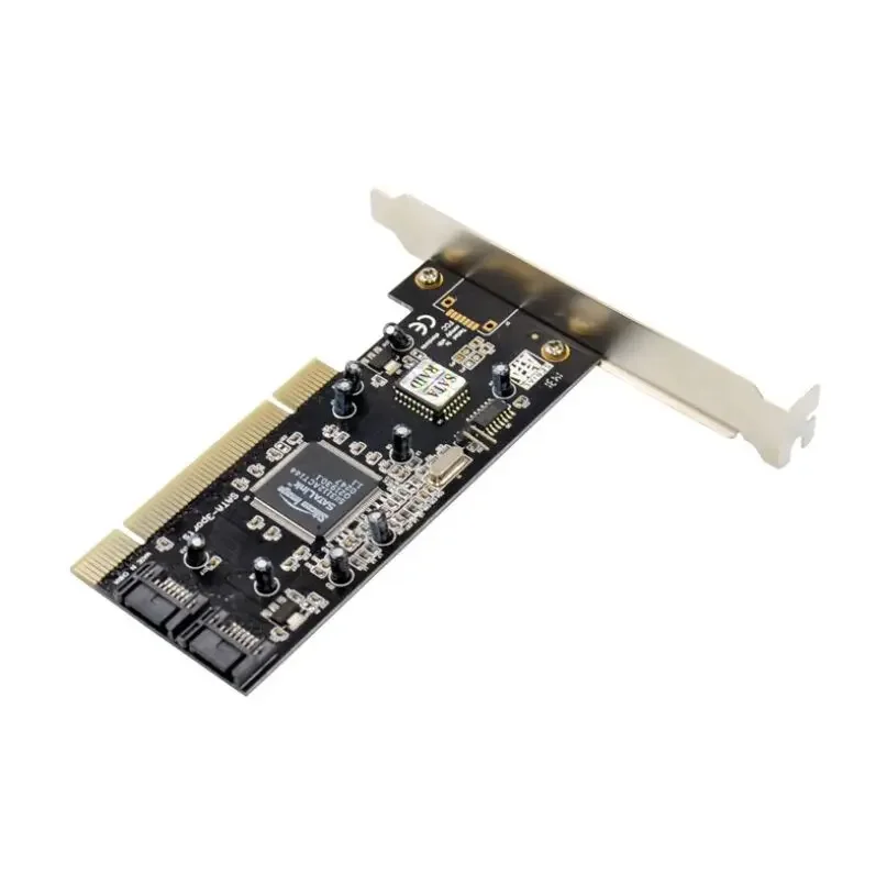 PCI to 2-port SATA RAID disk array card, dual channel SATA I hard disk expansion card SIL3112