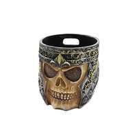 Personality 3D Skull Cup Resin  stainless steel mug Skull Knight Coffee Cup bar explosion