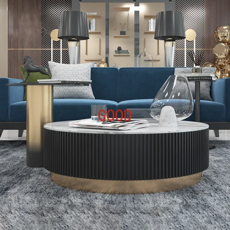 Center Round Coffee Tables Nordic Luxury Organizer Living Room Entryway Side Table Aesthetic Free Shipping Table Basse Furniture