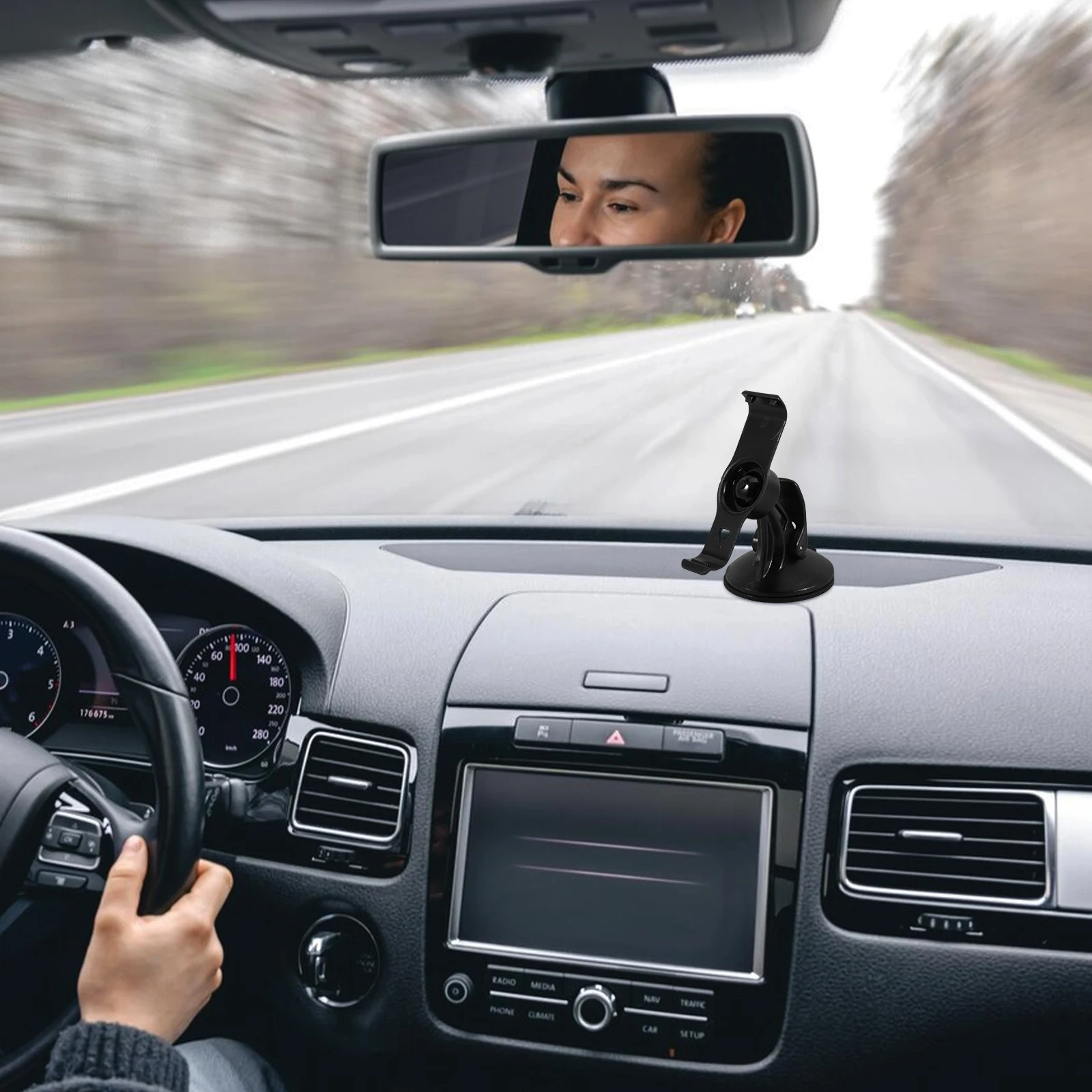 

Holder Car Mount Adjustable Suction Cup Stand Black Plastic Base Dia 2 2 Inch Ball Head Dia 0 67 Rotating 360