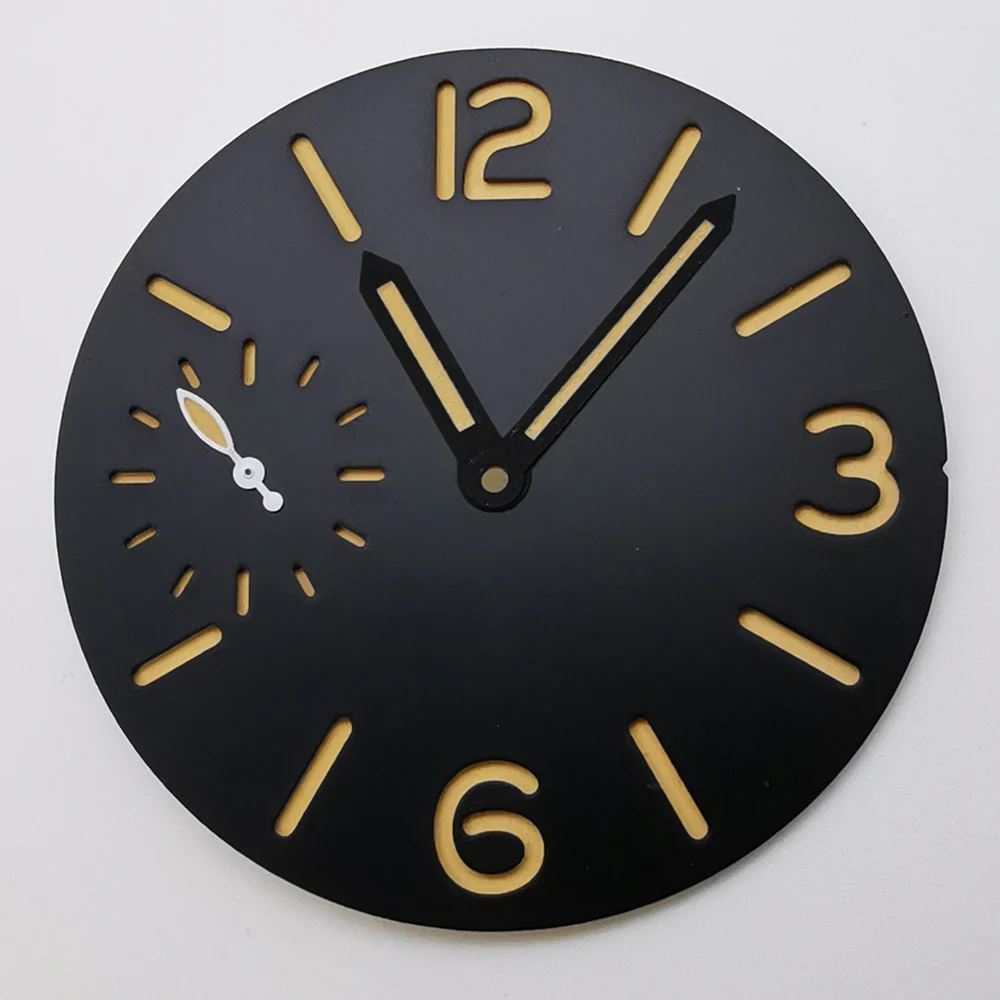 

37mm Luminous black blue green white sterile Watch Dial+Hands fit ETA6497 st3600 movement