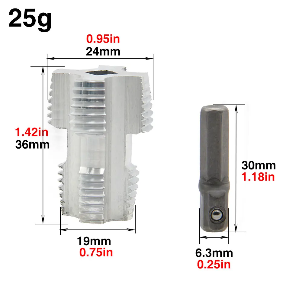 4 points/6 points PPR water pipe inner hole opener PVC plastic PE pipe drill bit power tool accessories universal tapping set image 2