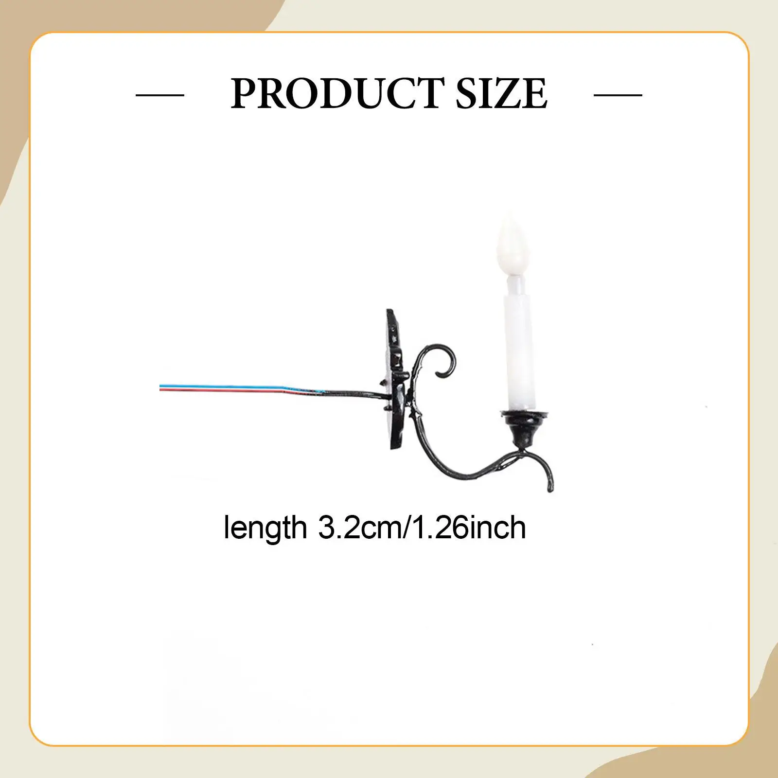 5x Lampa Ścienna w Skali 1:87 Diorama Bajkowy Ogród Akcesoria Domek dla Lalek LED Lampki Ścienne Miniaturowe Lampy Uliczne Oświetlenie Krajobrazu Ogrodowego