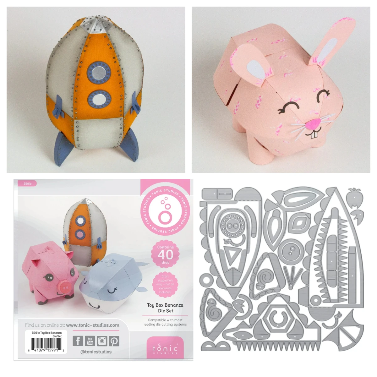 

Toy Box Bonanza - Create & Make Gift Box Metal Cutting Dies for DIY Scrapbook Handmade Photo Album Calendar February 2026 New