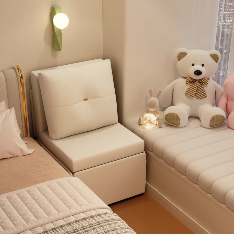 

Folding splicing bed Bedroom bedside widening artifact widening side soft bag children's bed wrought iron splicing