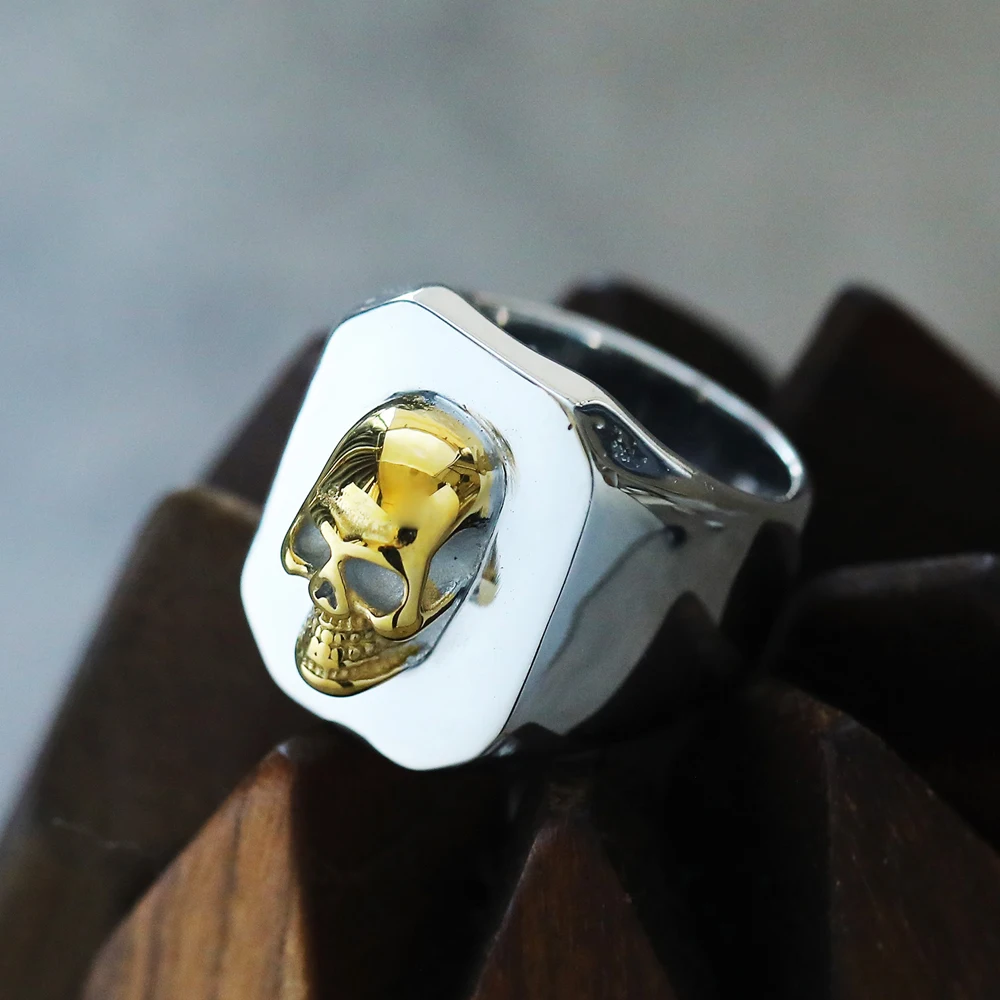 القوطية الشرير الهيكل العظمي خ - مراجعة Gothic Skull Ring وسعره
