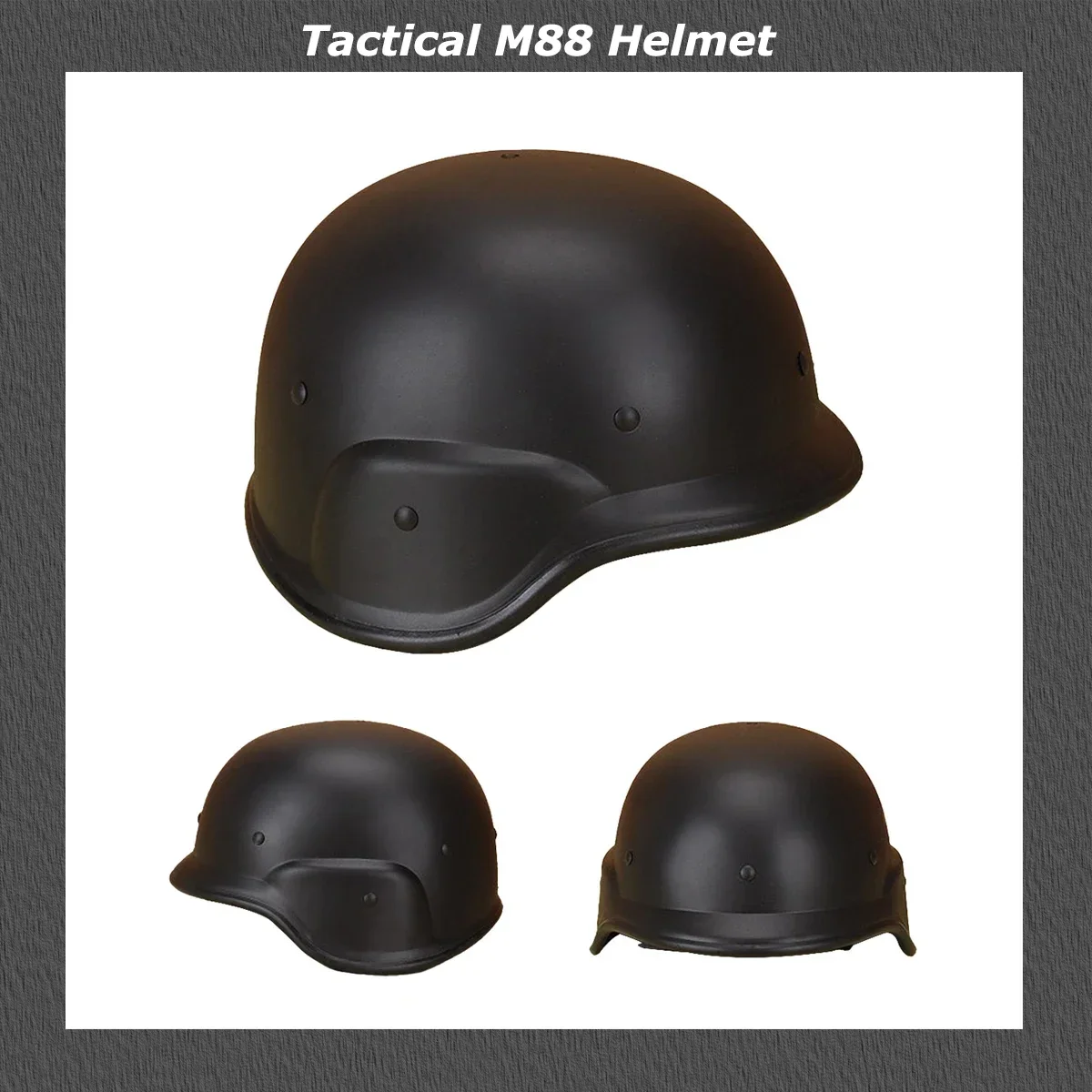 M88 Helmet Tactical Helmet CS Field Combat Motorcycle Riding ABS Plastic Jungle Game Protective Safety Helmet World War 2 German