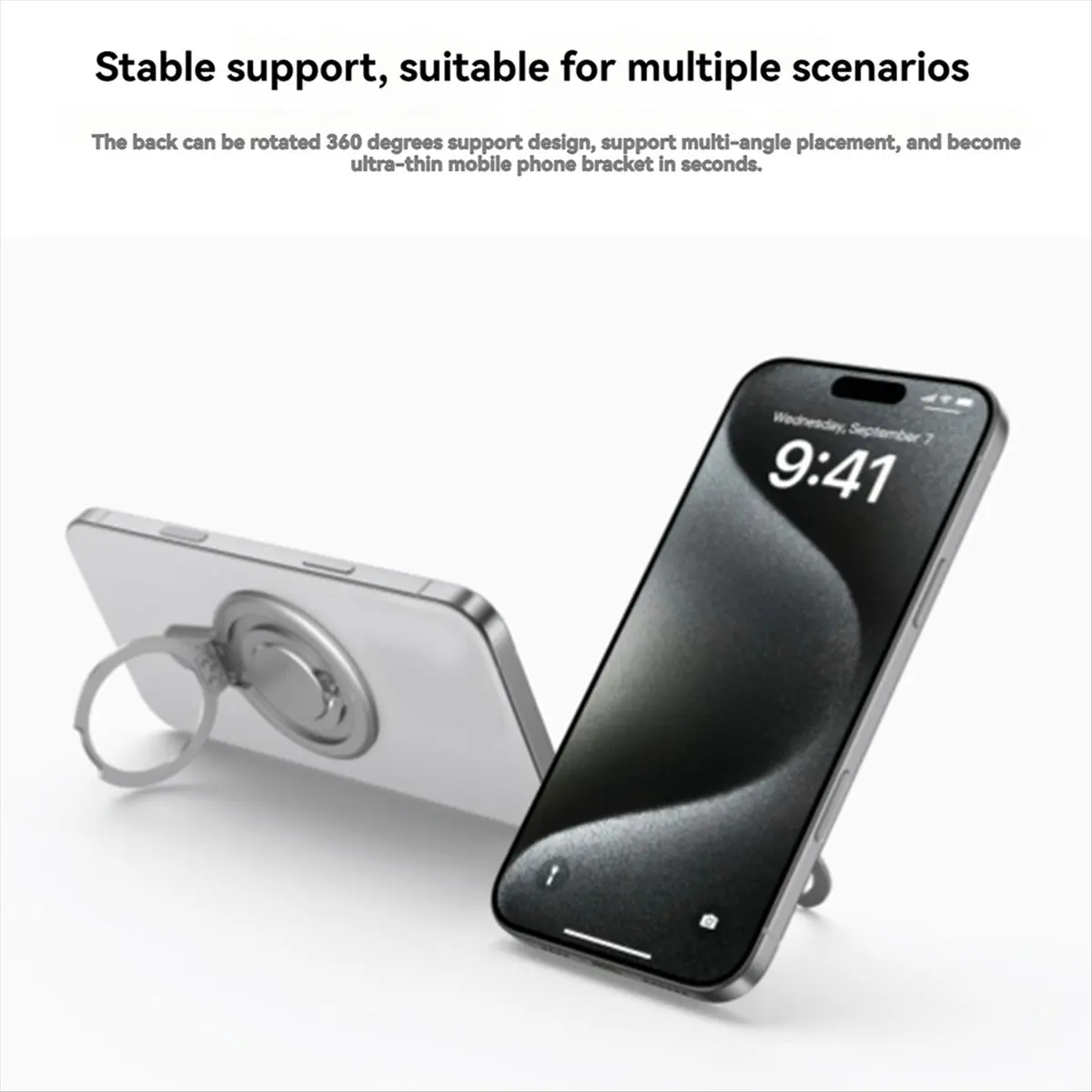 For 2 Pro Magnetic Phone Mount Snap Magnet Clamp 360 Degree Rotatable Magnetic Mount