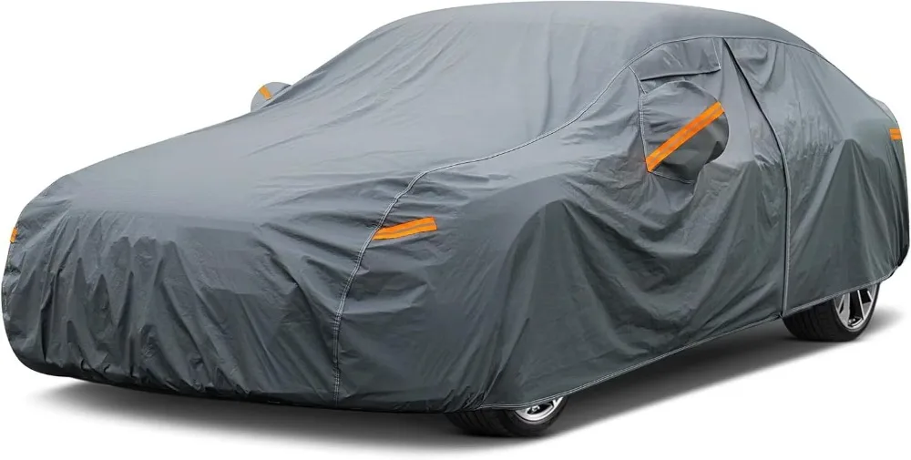 

16 Layers Waterproof All Weather Heavy Duty Car Cover Universal Fit Sedan for Toyota Camry Tesla Model 3 Honda Accord