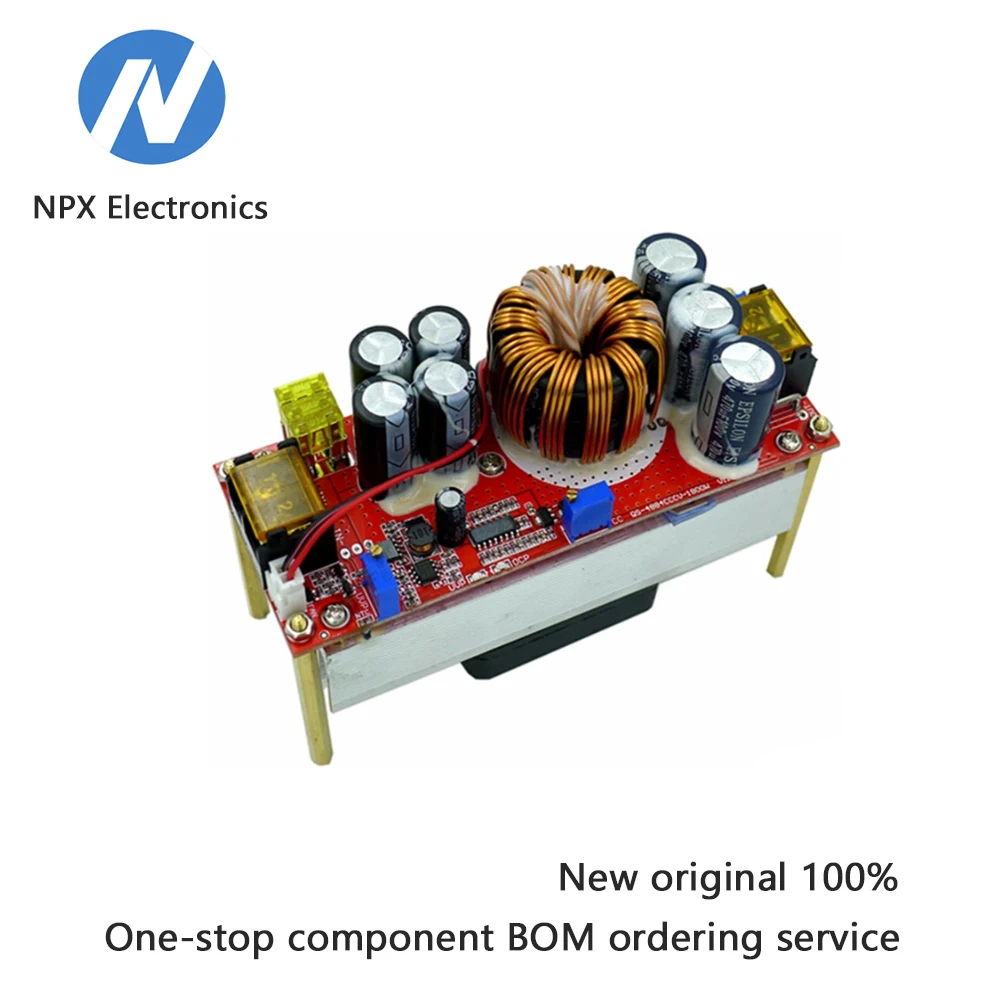 

1500W DC-DC boost constant voltage and constant current adjustable power supply module, 12-60V input, 12-90V output