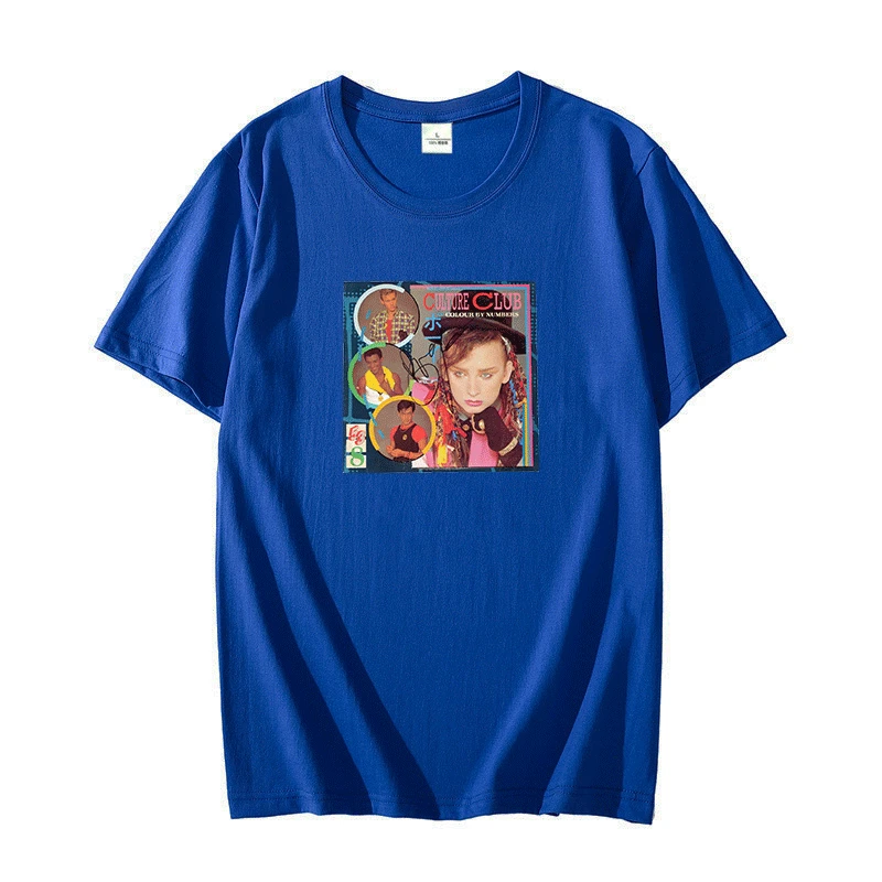 Футболка мужская с коротким рукавом, Ретро графика с цветными цифрами, клуб Джордж культура, летняя