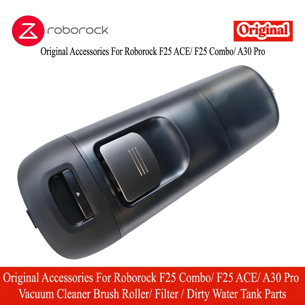 Originele accessoires voor de Roborock F25 Combo/F25 ACE/A30 Pro stofzuiger: borstelrol, filter en onderdelen voor het reservoir voor vuil water.